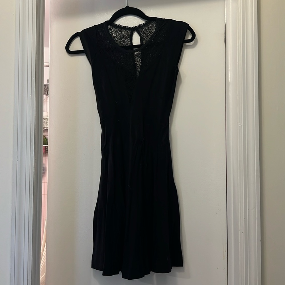 Black French Connection Dress Deep Vneck